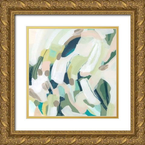 Verdant Matrix III Gold Ornate Wood Framed Art Print with Double Matting by Vess, June Erica