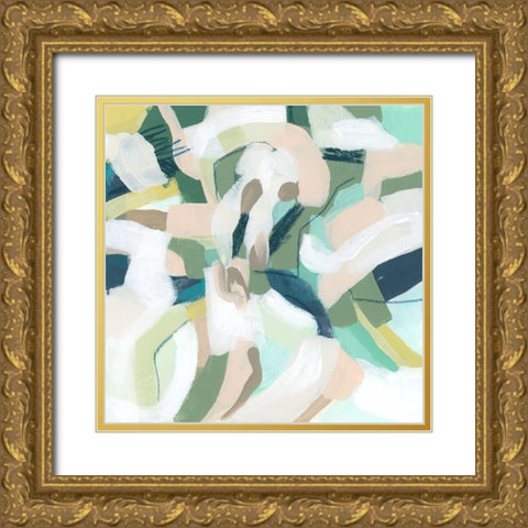 Verdant Matrix IV Gold Ornate Wood Framed Art Print with Double Matting by Vess, June Erica