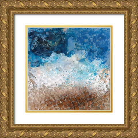 Sharkfin I Gold Ornate Wood Framed Art Print with Double Matting by Longley, Alicia