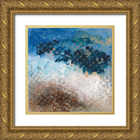 Sharkfin II Gold Ornate Wood Framed Art Print with Double Matting by Longley, Alicia