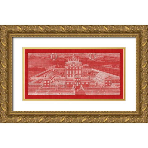 Architecture Pop I Gold Ornate Wood Framed Art Print with Double Matting by Dahlberg, Eric