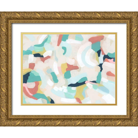 Wave Pool I Gold Ornate Wood Framed Art Print with Double Matting by Vess, June Erica