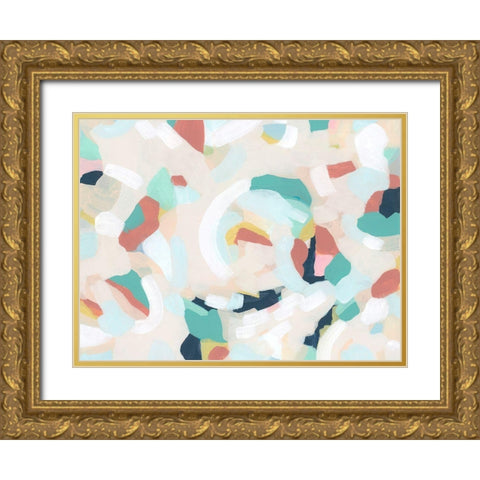 Wave Pool II Gold Ornate Wood Framed Art Print with Double Matting by Vess, June Erica