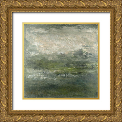 Embellished Sky And Earth Gold Ornate Wood Framed Art Print with Double Matting by Gordon, Sharon