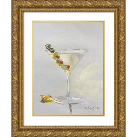 Cheers I Gold Ornate Wood Framed Art Print with Double Matting by Segal, Alan