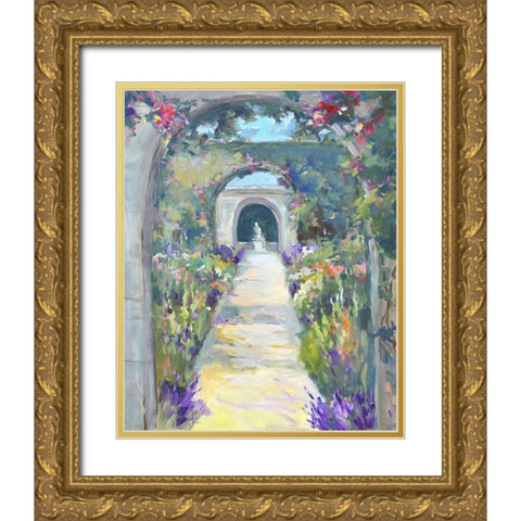 Peaceful Passage Gold Ornate Wood Framed Art Print with Double Matting by Stevens, Allayn