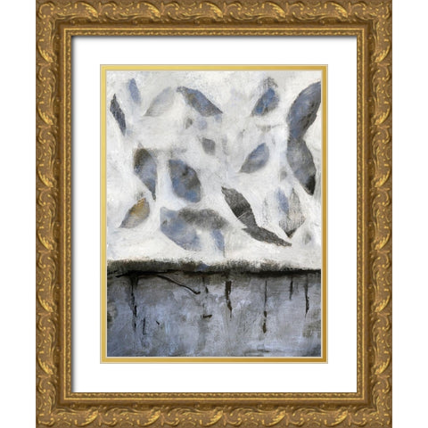 Falling Up in Blue I Gold Ornate Wood Framed Art Print with Double Matting by Bagnato, Judi