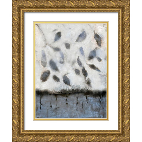 Falling Up in Blue II Gold Ornate Wood Framed Art Print with Double Matting by Bagnato, Judi