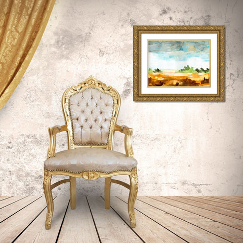 Open Skies I Gold Ornate Wood Framed Art Print with Double Matting by McCreery, Paul