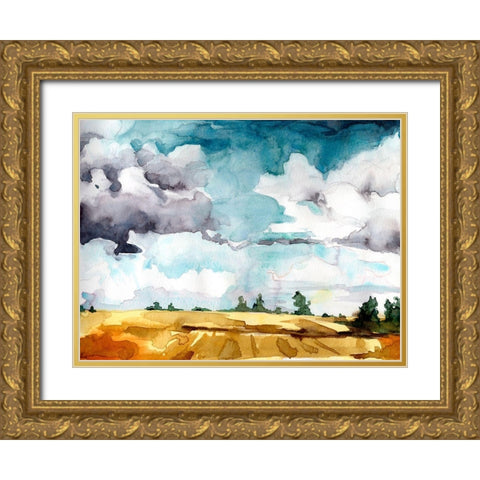 Open Skies III Gold Ornate Wood Framed Art Print with Double Matting by McCreery, Paul