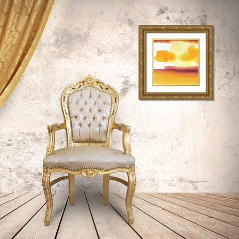 Desert Skies III Gold Ornate Wood Framed Art Print with Double Matting by Combs, Joyce