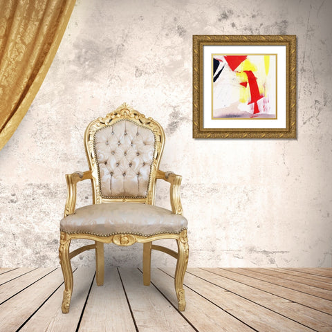 Floating Perspectives III Gold Ornate Wood Framed Art Print with Double Matting by Combs, Joyce