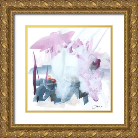 Candy Snow I Gold Ornate Wood Framed Art Print with Double Matting by Combs, Joyce