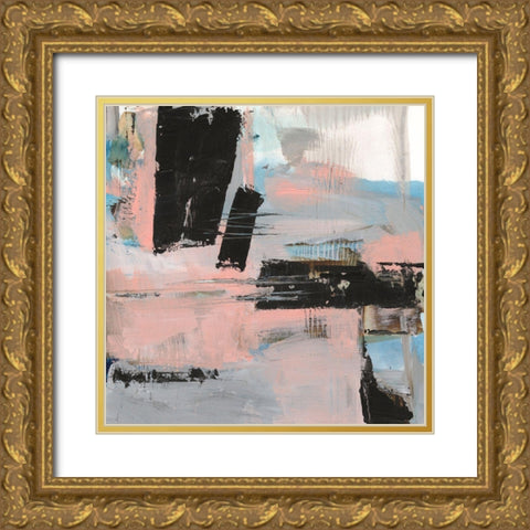 Angelas Abstract I Gold Ornate Wood Framed Art Print with Double Matting by Harper, Ethan