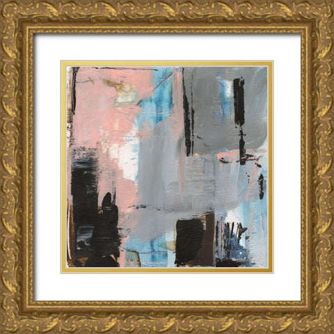 Angelas Abstract II Gold Ornate Wood Framed Art Print with Double Matting by Harper, Ethan