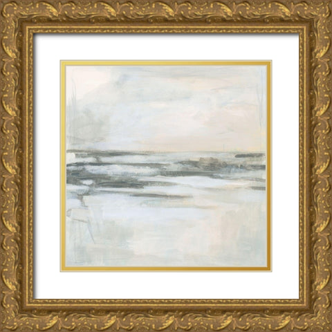 Winter Coast II Gold Ornate Wood Framed Art Print with Double Matting by Vess, June Erica