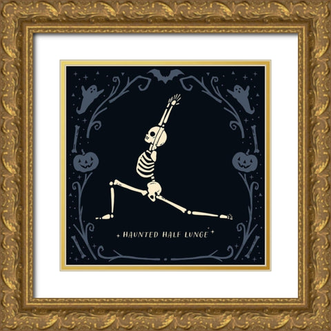Scary Stretches III Gold Ornate Wood Framed Art Print with Double Matting by Barnes, Victoria