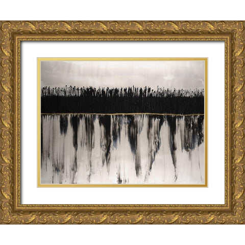 Autumnal Equinox Gold Ornate Wood Framed Art Print with Double Matting by Lam, Vanna