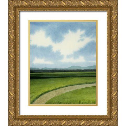 Blue Ridge Path I Gold Ornate Wood Framed Art Print with Double Matting by Popp, Grace