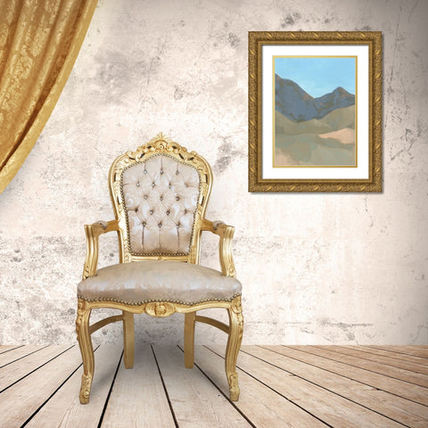 Saddle Mountain II Gold Ornate Wood Framed Art Print with Double Matting by Green, Jacob