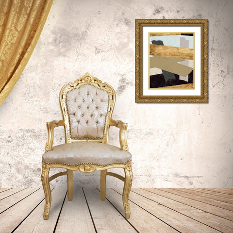 Taped Up I Gold Ornate Wood Framed Art Print with Double Matting by Saunders, Alonzo