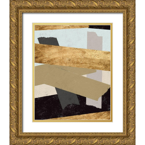 Taped Up I Gold Ornate Wood Framed Art Print with Double Matting by Saunders, Alonzo