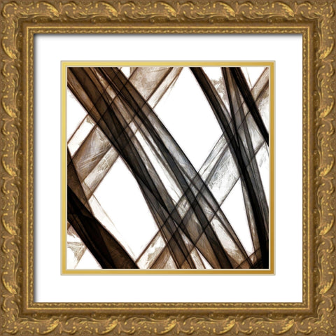 Cross Ways III Gold Ornate Wood Framed Art Print with Double Matting by Saunders, Alonzo
