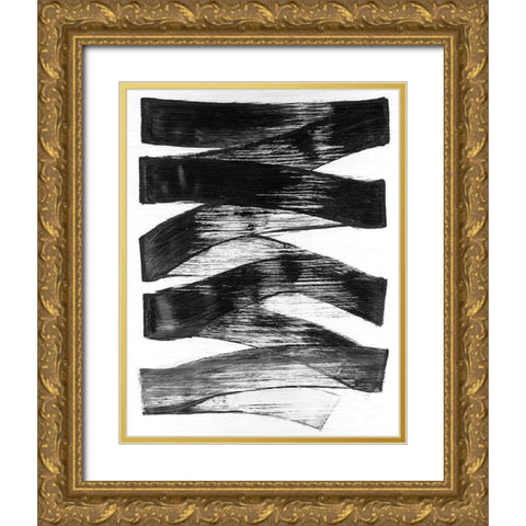 Velcro II Gold Ornate Wood Framed Art Print with Double Matting by Lam, Vanna