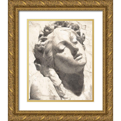 Classical Study IV Gold Ornate Wood Framed Art Print with Double Matting by Saunders, Alonzo