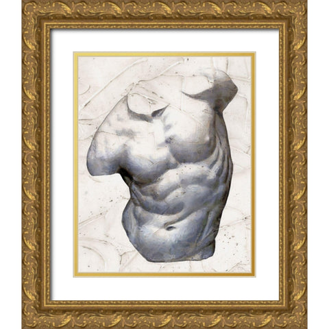 Classical Study VII Gold Ornate Wood Framed Art Print with Double Matting by Saunders, Alonzo