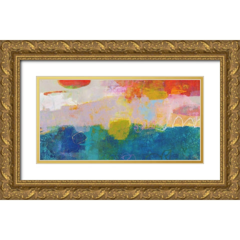 Revenir II Gold Ornate Wood Framed Art Print with Double Matting by Jachimiec, Sue