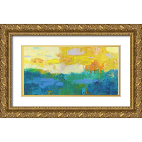 Revenir III Gold Ornate Wood Framed Art Print with Double Matting by Jachimiec, Sue