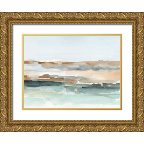 Sierra Horizon II Gold Ornate Wood Framed Art Print with Double Matting by Harper, Ethan