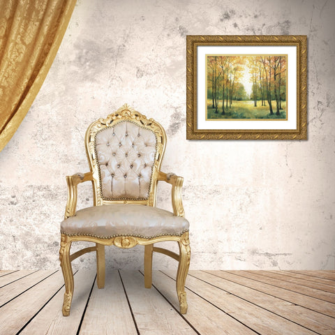 Fall Retreat I Gold Ornate Wood Framed Art Print with Double Matting by OToole, Tim