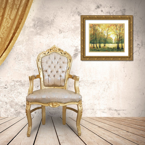 Fall Retreat II Gold Ornate Wood Framed Art Print with Double Matting by OToole, Tim