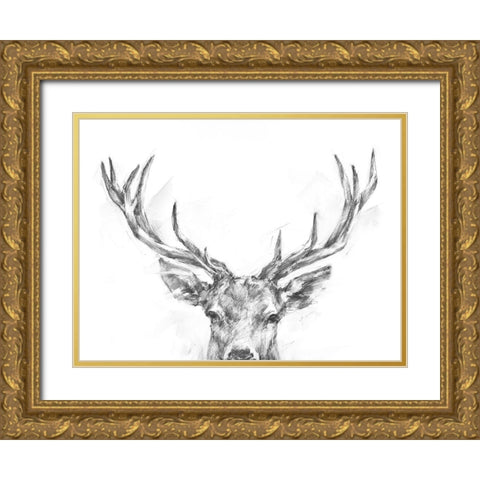 Well-Hello Dear II Gold Ornate Wood Framed Art Print with Double Matting by Harper, Ethan