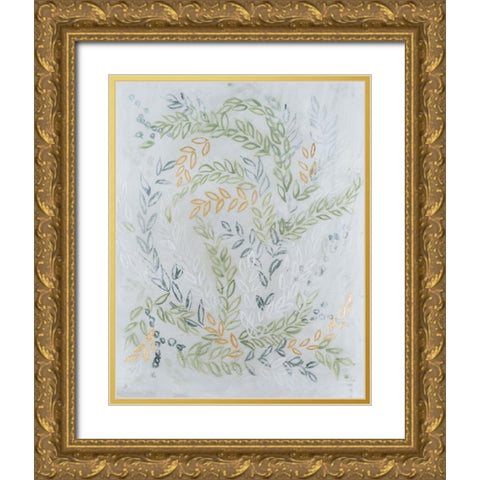 Germinate I Gold Ornate Wood Framed Art Print with Double Matting by Lam, Vanna