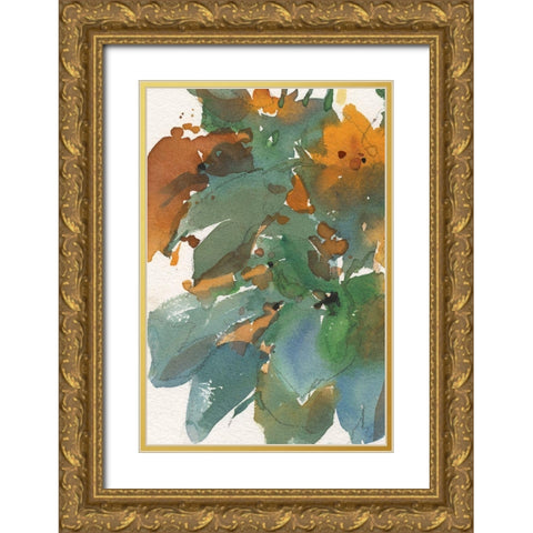 Floral Indulge II Gold Ornate Wood Framed Art Print with Double Matting by Dixon, Samuel