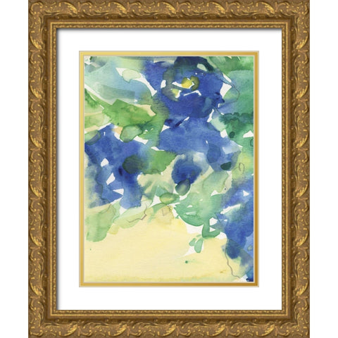 Fanciful Flora III Gold Ornate Wood Framed Art Print with Double Matting by Dixon, Samuel