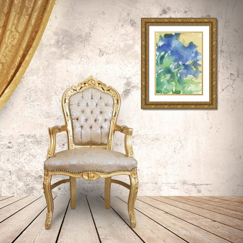 Fanciful Flora IV Gold Ornate Wood Framed Art Print with Double Matting by Dixon, Samuel