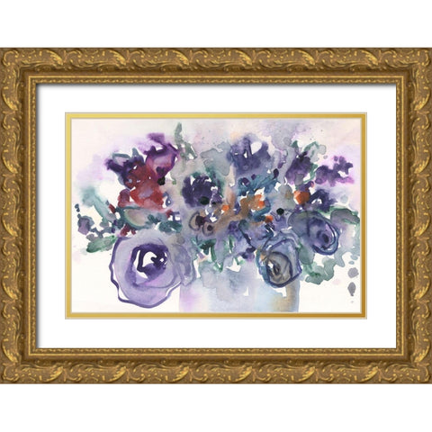 From the Garden Party II Gold Ornate Wood Framed Art Print with Double Matting by Dixon, Samuel