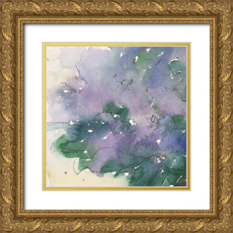 Floral Facade I Gold Ornate Wood Framed Art Print with Double Matting by Dixon, Samuel