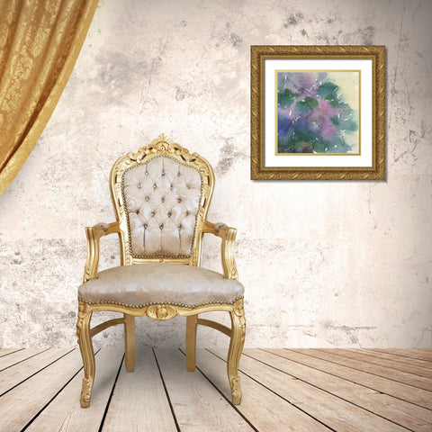 Floral Facade II Gold Ornate Wood Framed Art Print with Double Matting by Dixon, Samuel