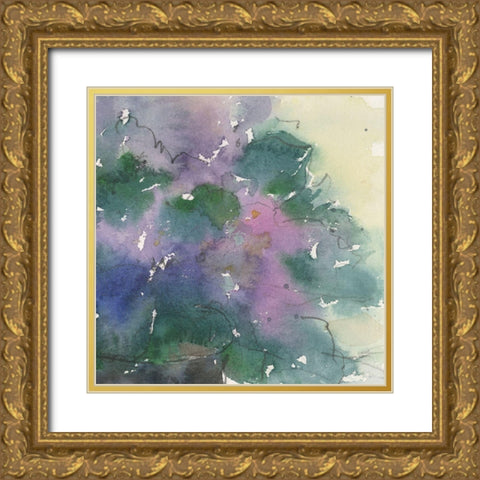 Floral Facade II Gold Ornate Wood Framed Art Print with Double Matting by Dixon, Samuel