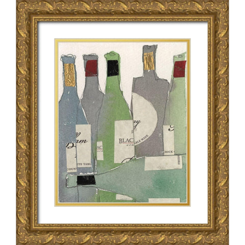 After the Gathering II Gold Ornate Wood Framed Art Print with Double Matting by Dixon, Samuel