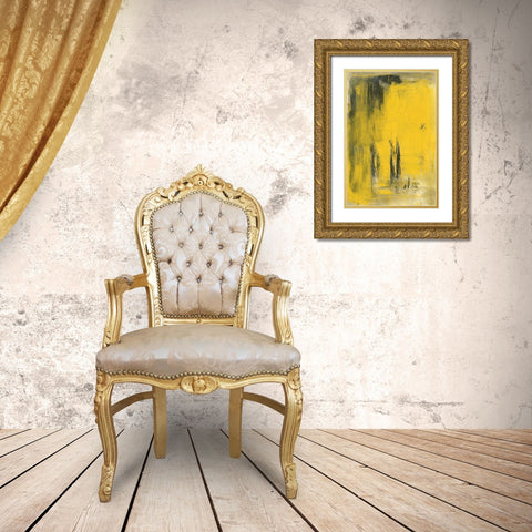 The Ginkgo Forest II Gold Ornate Wood Framed Art Print with Double Matting by Dixon, Samuel