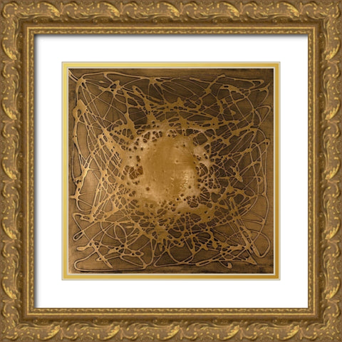 Neuron in Gold Gold Ornate Wood Framed Art Print with Double Matting by Willett, Michael