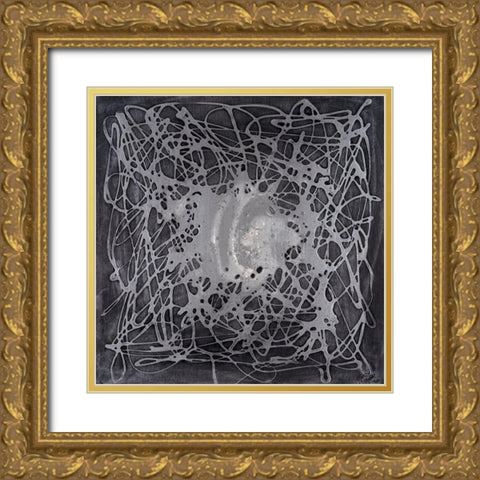 Neuron in Silver Gold Ornate Wood Framed Art Print with Double Matting by Willett, Michael
