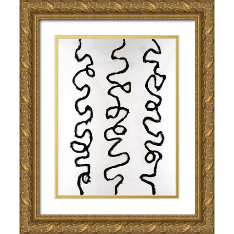 Sidetracked I Gold Ornate Wood Framed Art Print with Double Matting by Willett, Michael