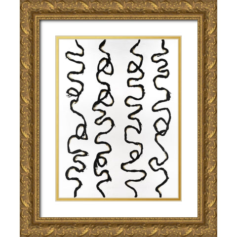 Sidetracked II Gold Ornate Wood Framed Art Print with Double Matting by Willett, Michael